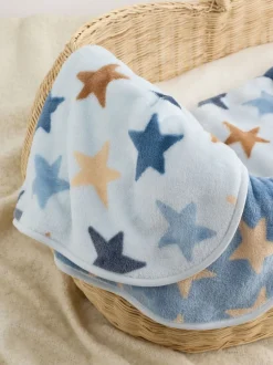 Kussentjes En Plaids|Kussentjes En Plaids|Next Fleece babydekentje Blauwe sterren