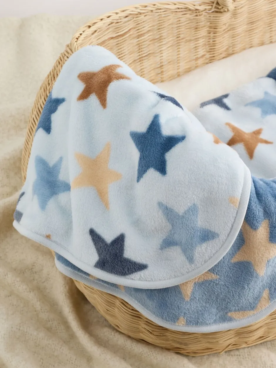 Kussentjes En Plaids|Kussentjes En Plaids|Next Fleece babydekentje Blauwe sterren