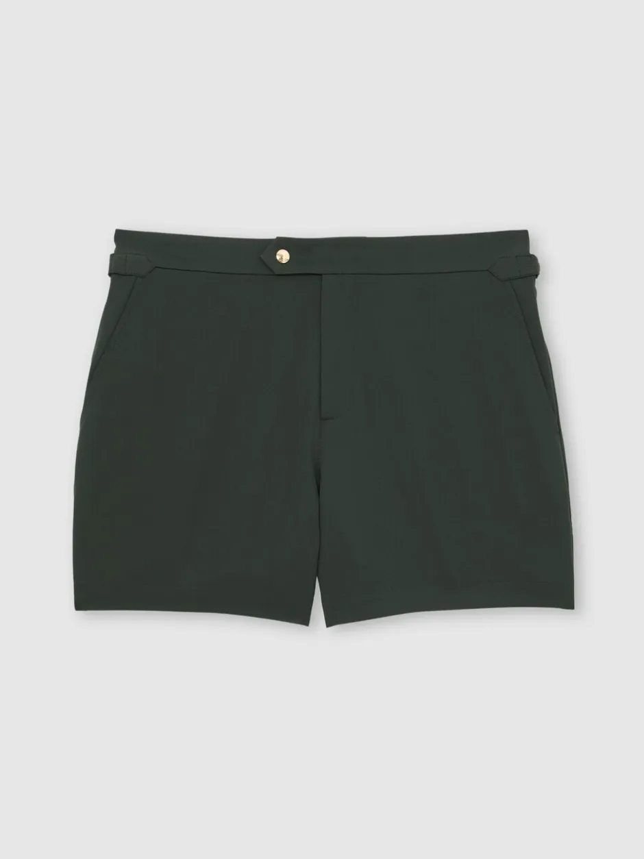Badkleding*Reiss - Sun Side-Adjuster Swim Shorts Flessengroen