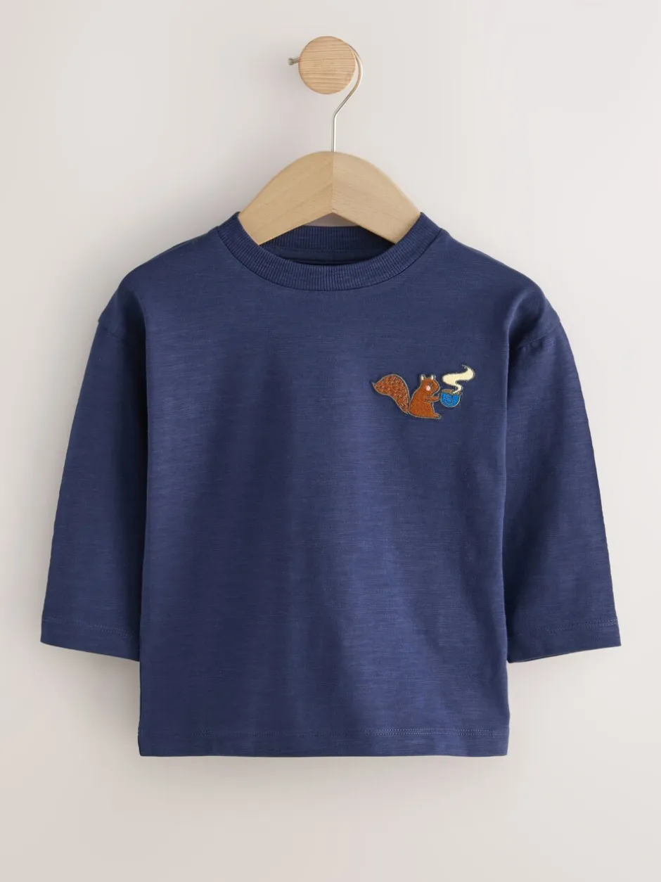T-Shirts|Tops*Next Fleurig met dierenprint - Set van 5 T-shirts met lange mouwen (3 mnd-7 jr)