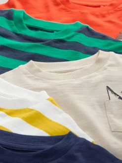 T-Shirts|Tops*Next Fleurig met dierenprint - Set van 5 T-shirts met lange mouwen (3 mnd-7 jr)