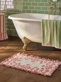 Handdoeken En Badmatten|Next Floral Frill Bath Mat