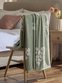 Kussentjes En Plaids|Kussentjes En Plaids*Next Floral Hearts Fleece Throw