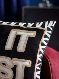 Kussentjes En Plaids|Kussentjes En Plaids*Next Fluwelen kussen met Give It A Rest-slogan