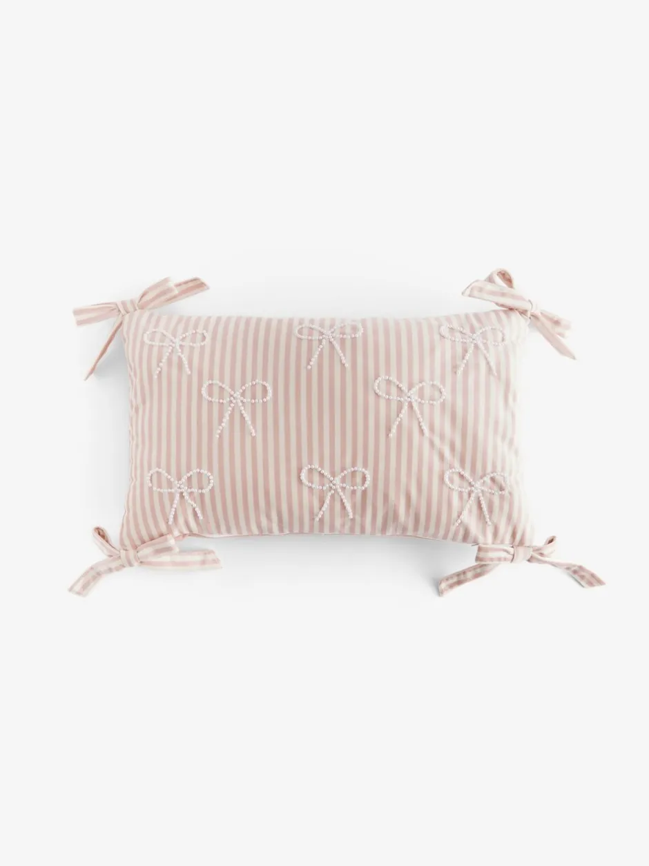 Kussentjes En Plaids|Kussentjes En Plaids*Next Fluwelen kussen met versierde strik