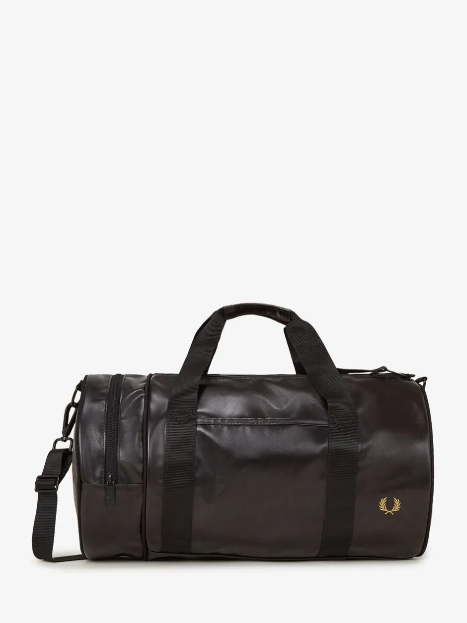Tassen*Fred Perry Tonal Classic Barrel Black Bag