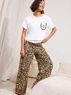 Pyjama's|Friends Like These Amour Leopard Short Sleeve Pyjamas