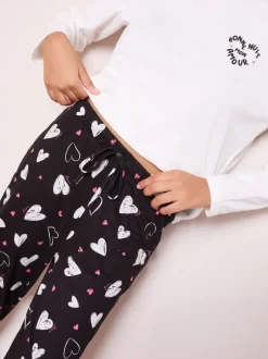 Pyjama's|Friends Like These Bonne Nuit Heart Long Sleeve Pyjamas