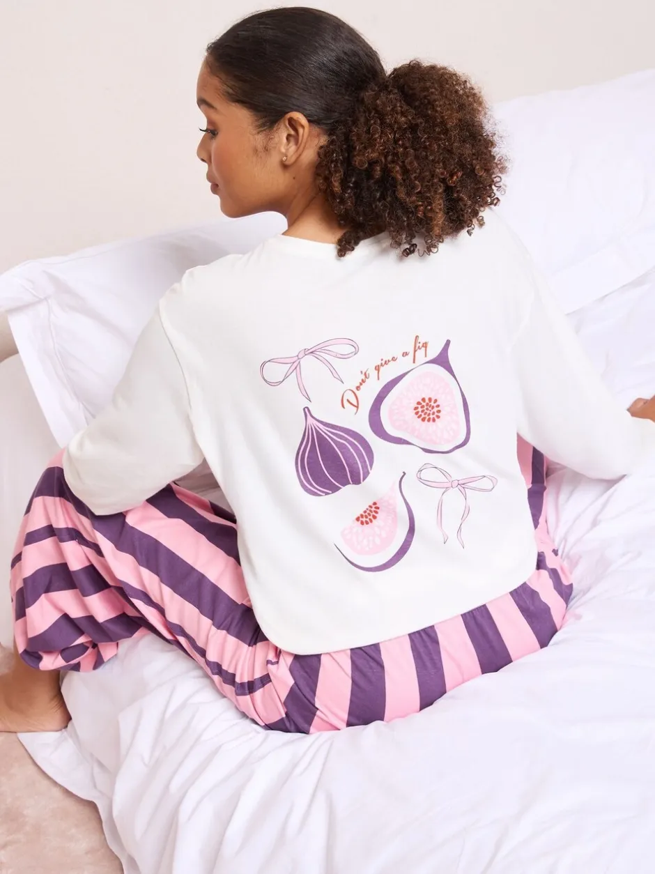 Pyjama's*Friends Like These Don’t Give A Fig Long Sleeve Pyjamas