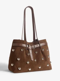 Tassen En Portemonnees|Friends Like These Faux Suede Studded Tote Bag