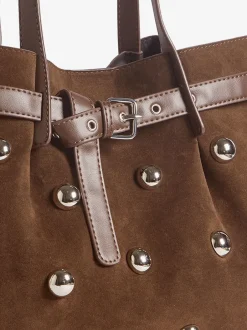 Tassen En Portemonnees|Friends Like These Faux Suede Studded Tote Bag