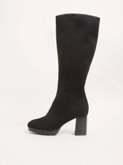 Boots|Friends Like These Platform Block Heel Knee High Faux Suede Long Boots