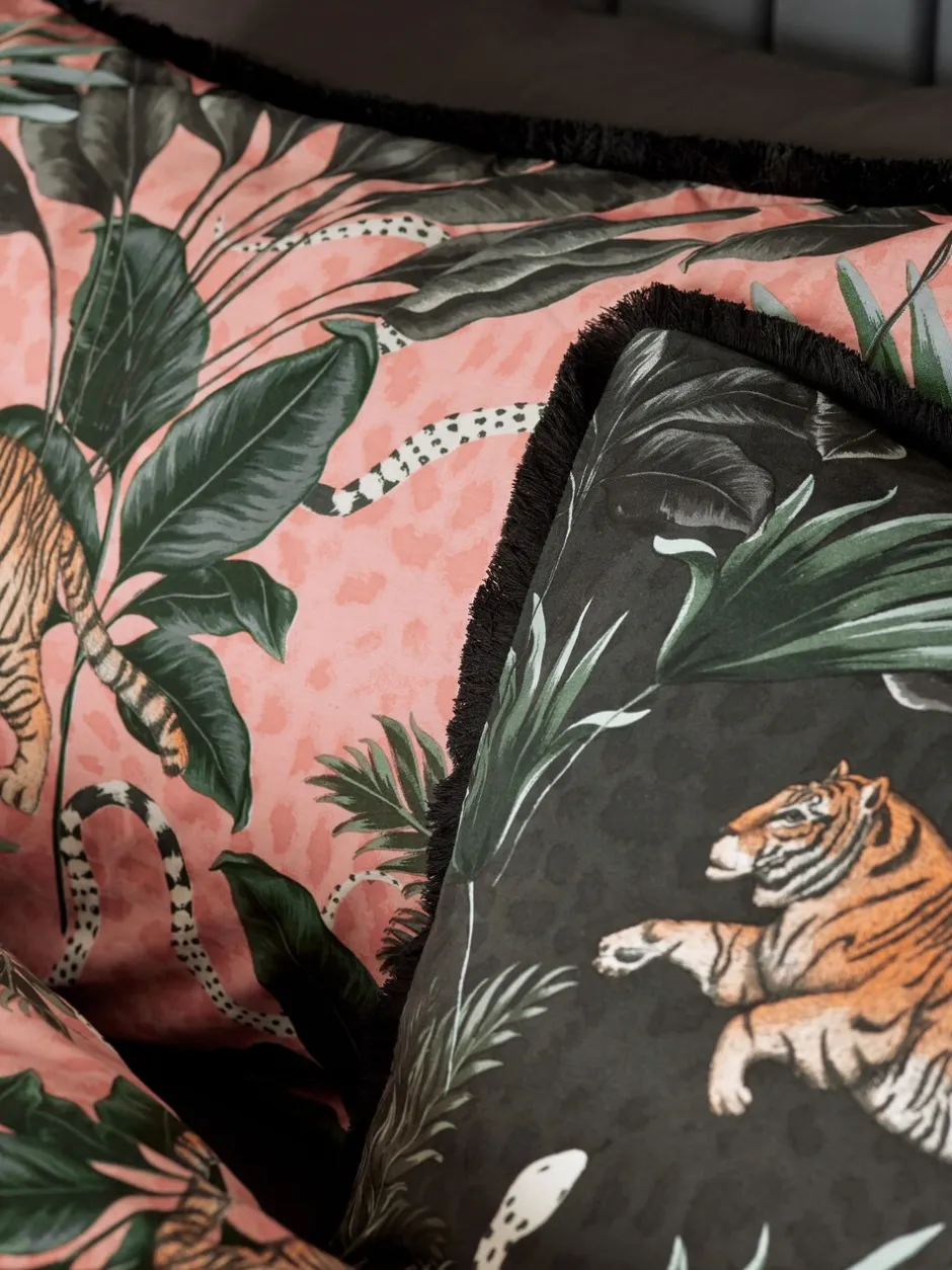 Beddengoedsets En Dekbedovertrekken*Next Fringed Tiger Duvet Cover and Pillowcase Set