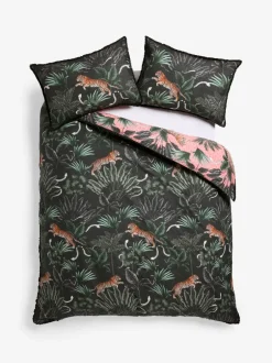 Beddengoedsets En Dekbedovertrekken*Next Fringed Tiger Duvet Cover and Pillowcase Set