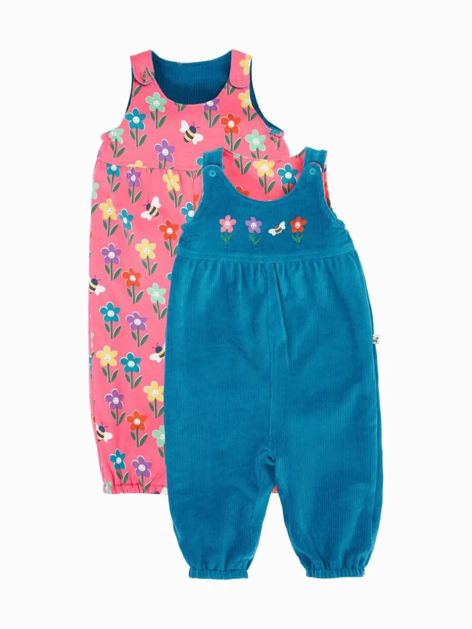 Tuinbroeken|Jumpsuits En Playsuits|Frugi Blue Helen Reversible Dungarees