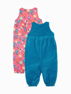 Tuinbroeken|Jumpsuits En Playsuits|Frugi Blue Helen Reversible Dungarees