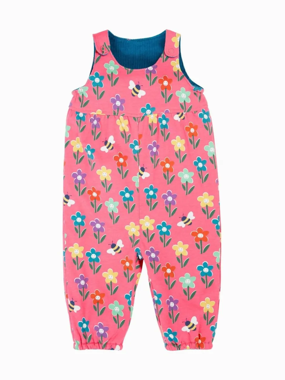 Tuinbroeken|Jumpsuits En Playsuits|Frugi Blue Helen Reversible Dungarees