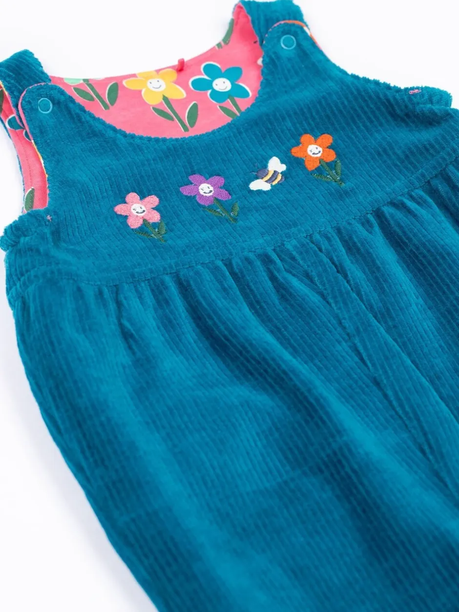 Tuinbroeken|Jumpsuits En Playsuits|Frugi Blue Helen Reversible Dungarees