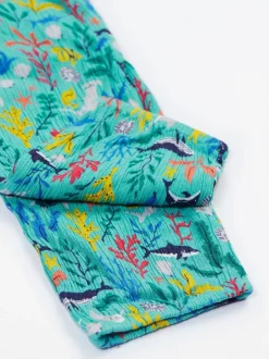 Tuinbroeken|Frugi Blue Maris Playsuit Dungarees