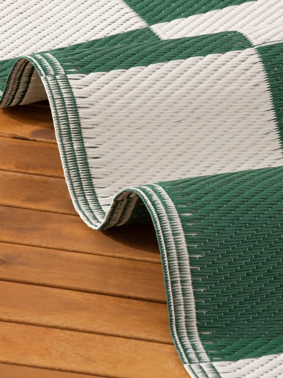 Vloerkleden En Lopers|Vloerkleden En Lopers*Furn Buitenkleed met dambordpatroon
