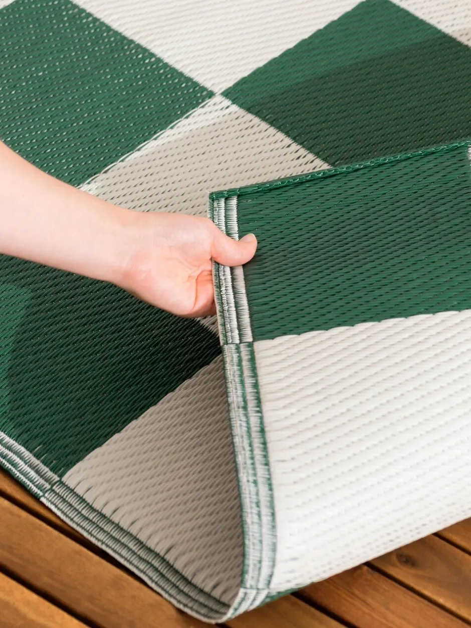 Vloerkleden En Lopers|Vloerkleden En Lopers*Furn Buitenkleed met dambordpatroon