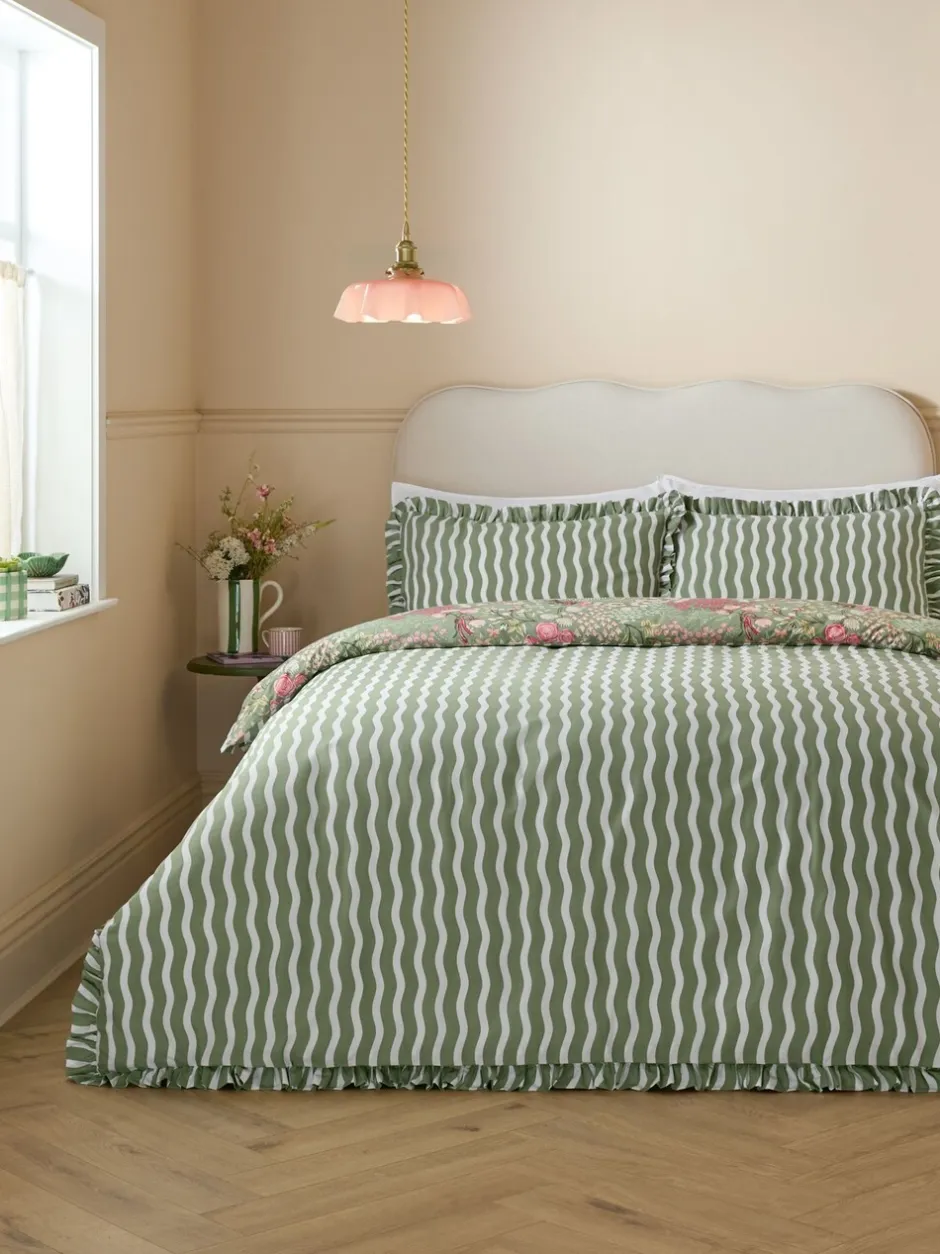 Beddengoedsets En Dekbedovertrekken|Furn Gardenia Reversable Duvet Cover Set Roze met bosprint