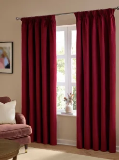 Gordijnen|Gordijnen*Furn The Ultimate Velvet 100 Blackout Thermal Pencil Pleat Curtains