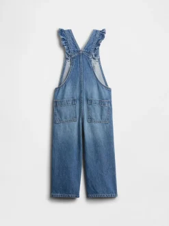 Tuinbroeken|Jumpsuits En Playsuits*Gap denim bretelbroek met strik (6mnd -5jr)