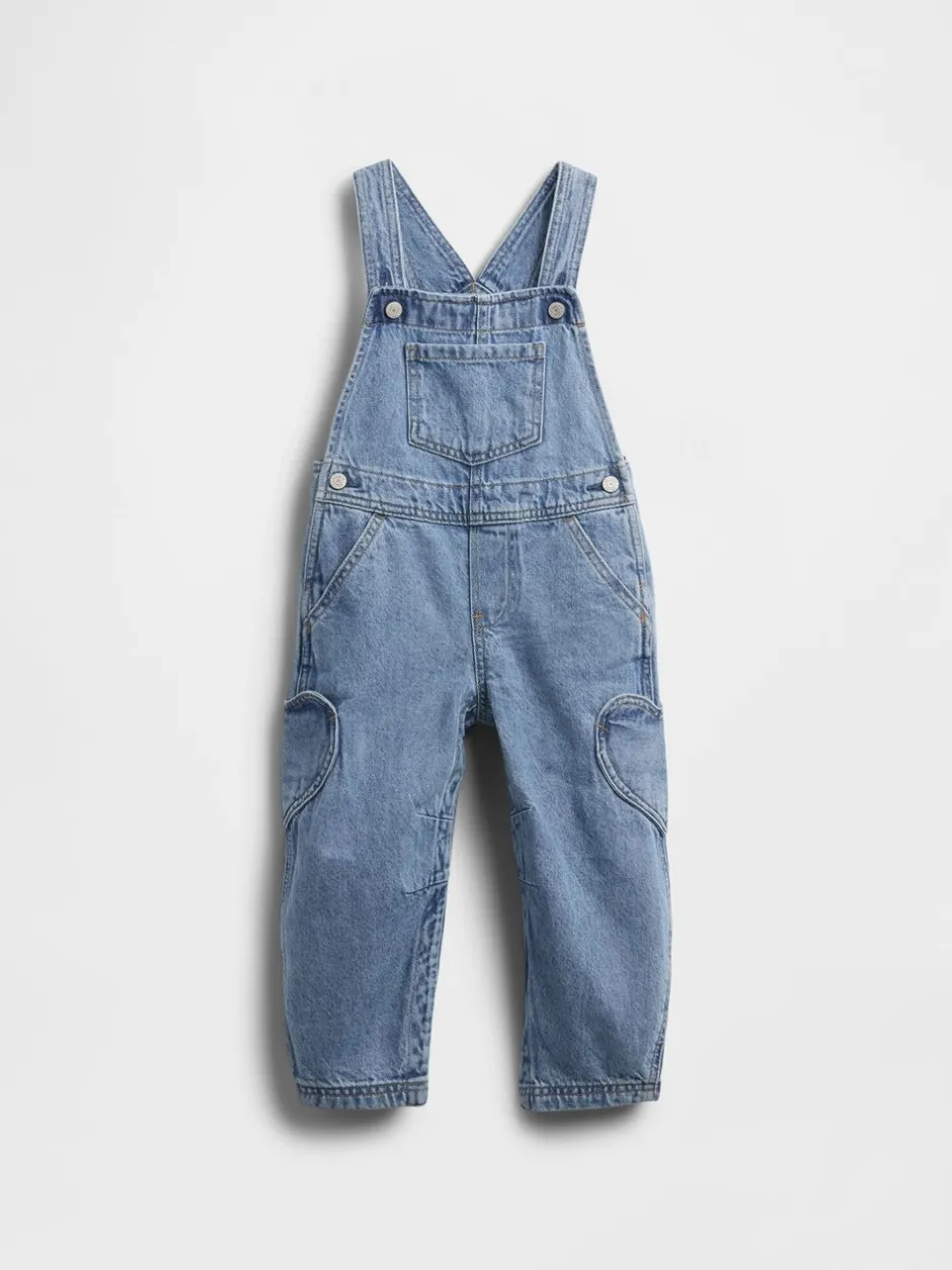 Rompertjes En Tuinbroeken|Jumpsuits En Playsuits*Gap Heart Pocket Horseshoe Dungarees (6mths-5yrs)