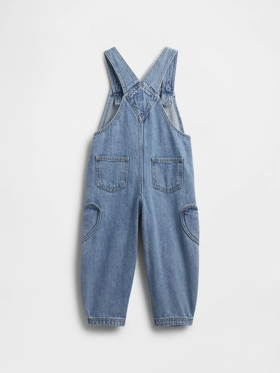 Rompertjes En Tuinbroeken|Jumpsuits En Playsuits*Gap Heart Pocket Horseshoe Dungarees (6mths-5yrs)