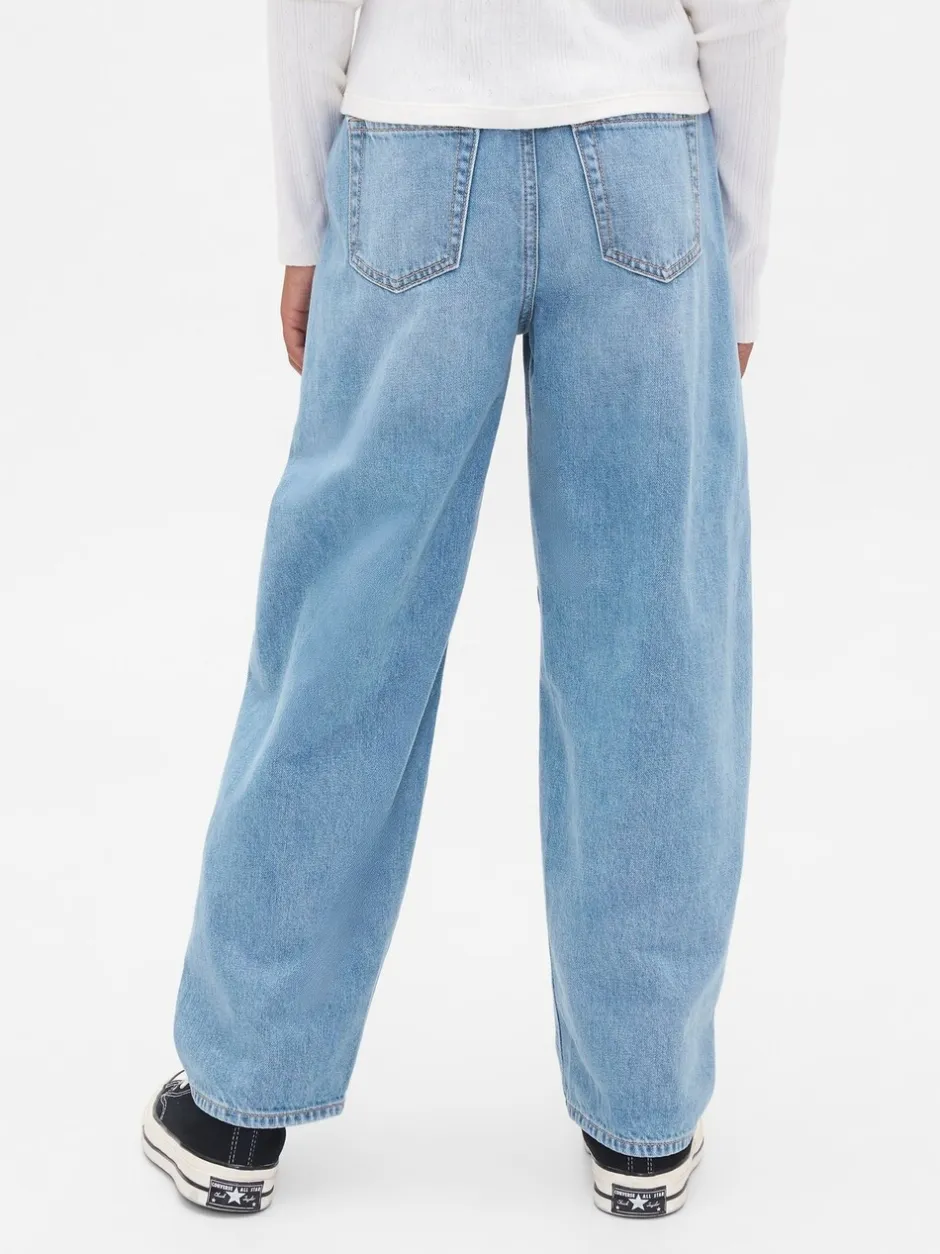 Jeans|Gap High Waisted Easy Barrel Jeans (4-13yrs) (4-13yrs)