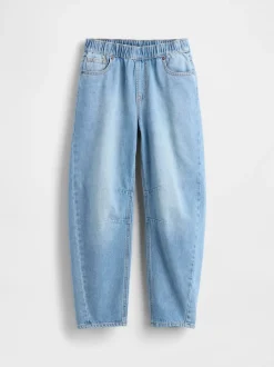 Jeans|Gap High Waisted Easy Barrel Jeans (4-13yrs) (4-13yrs)