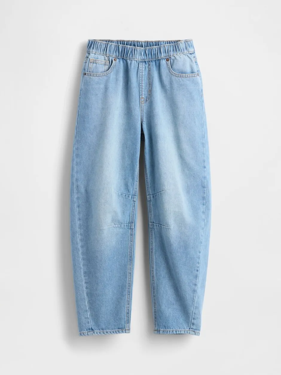 Jeans|Gap High Waisted Easy Barrel Jeans (4-13yrs) (4-13yrs)