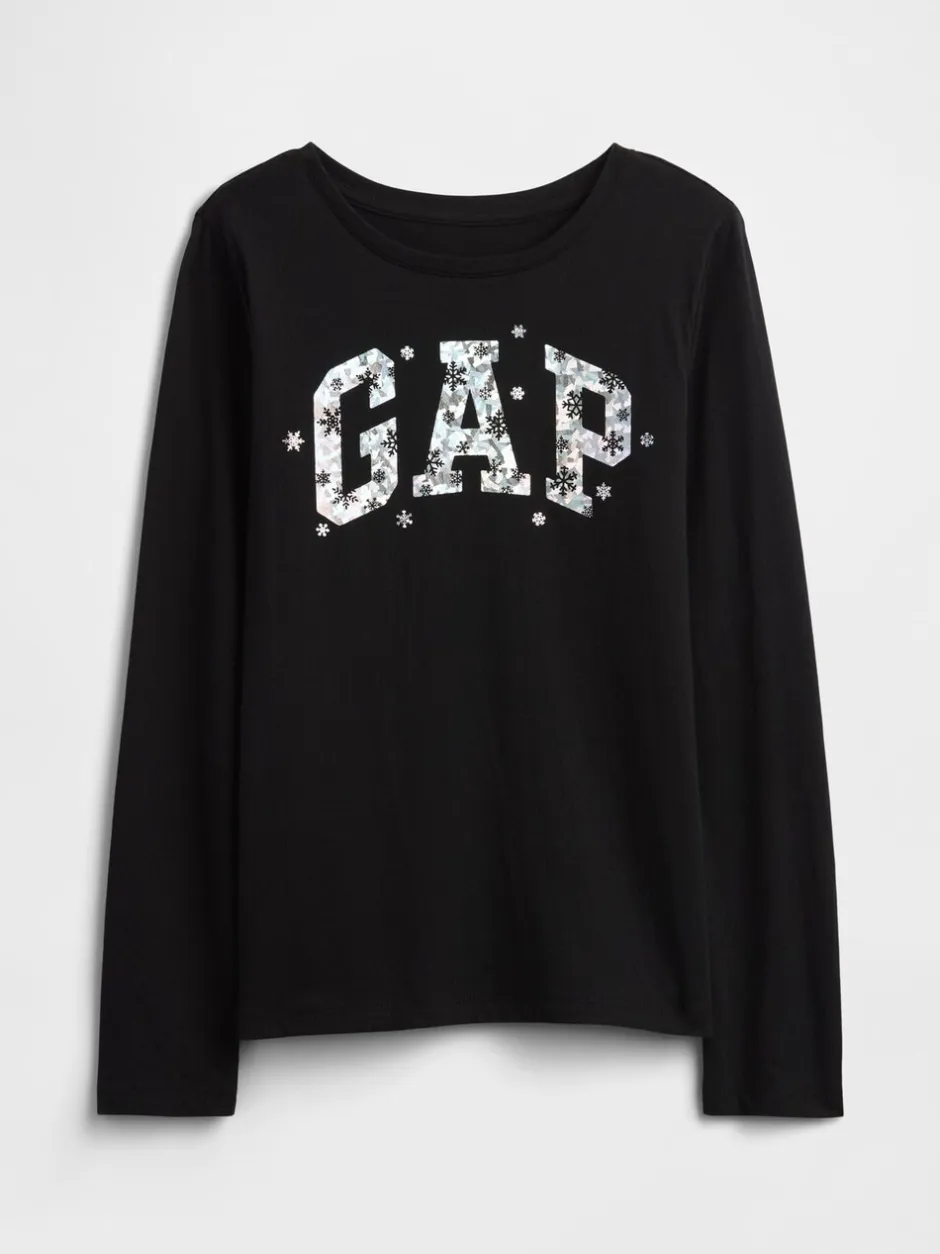 T-Shirts|Gap Waffle Knit Crew Neck T-Shirt (4-13yrs)