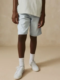 Shorts*Next - Bermuda denim shorts met elastische taille (3 - 16 jr) Gebleekt