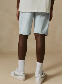 Shorts*Next - Bermuda denim shorts met elastische taille (3 - 16 jr) Gebleekt