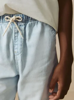 Shorts*Next - Bermuda denim shorts met elastische taille (3 - 16 jr) Gebleekt