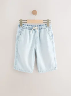 Shorts*Next - Bermuda denim shorts met elastische taille (3 - 16 jr) Gebleekt