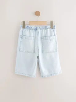 Shorts*Next - Bermuda denim shorts met elastische taille (3 - 16 jr) Gebleekt
