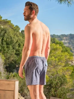Badkleding|Fat Face - FatFace - Zwemshort Geborduurde walvis in marineblauw