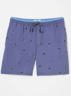 Badkleding|Fat Face - FatFace - Zwemshort Geborduurde walvis in marineblauw