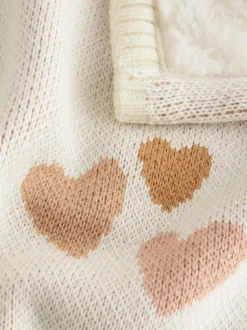 Kussentjes En Plaids|Kussentjes En Plaids*Next Gebreide babydeken Harten