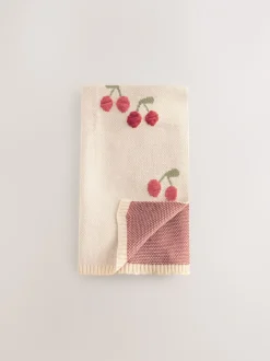 Kussentjes En Plaids|Kussentjes En Plaids*Next Gebreide babydeken Kersenrood