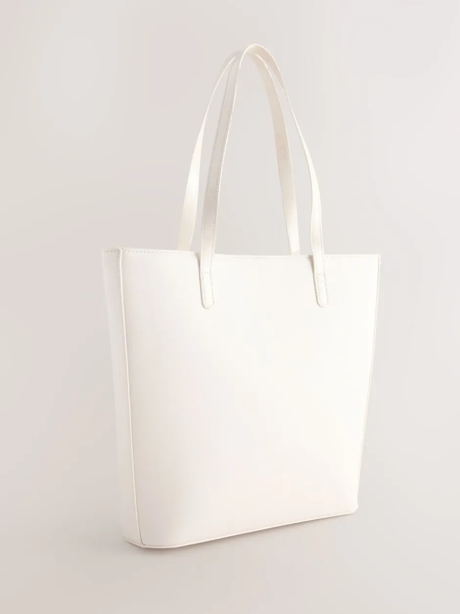 Tassen*Baker by Ted Baker - Embossed PU Tote Bag Gebroken wit