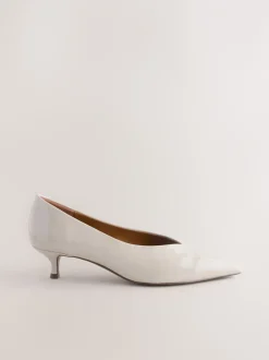 Ruimvallend En Extraruimvallend|Schoenen Met Hakken|Next - Puntige lage naaldhakken schoenen Gebroken wit