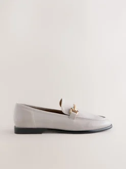 Lage Schoenen|Next - Trim Round Toe Loafers Gebroken wit