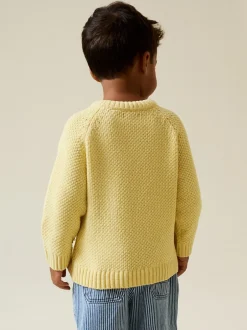 Truien En Breisels*Next - Chenille Knitted Crew Neck Jumper (3mths-7yrs) Geel