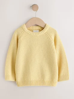 Truien En Breisels*Next - Chenille Knitted Crew Neck Jumper (3mths-7yrs) Geel