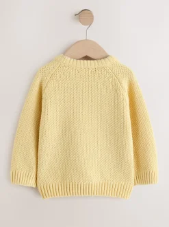 Truien En Breisels*Next - Chenille Knitted Crew Neck Jumper (3mths-7yrs) Geel