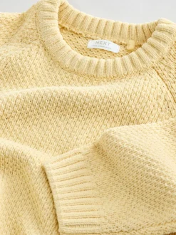 Truien En Breisels*Next - Chenille Knitted Crew Neck Jumper (3mths-7yrs) Geel